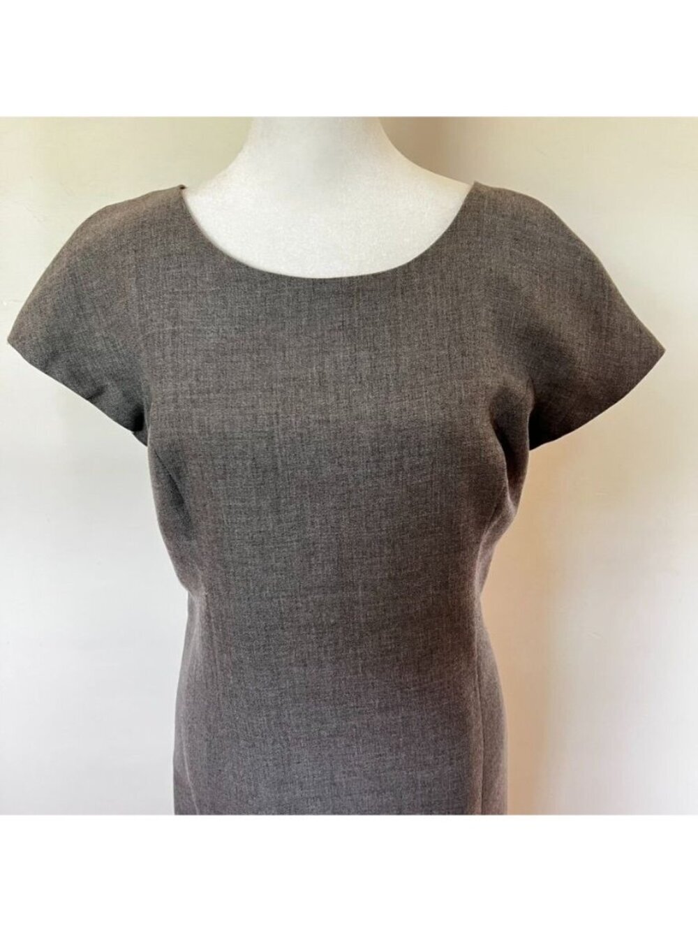 90s Minimalist NR1 Womens Sz 8 Sheath Dress Vintage Old Money Quiet Luxury Chic - Picture 3 of 9